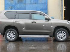 Пороги и боковые трубы на Toyota Land Cruiser Prado 150 фото 14