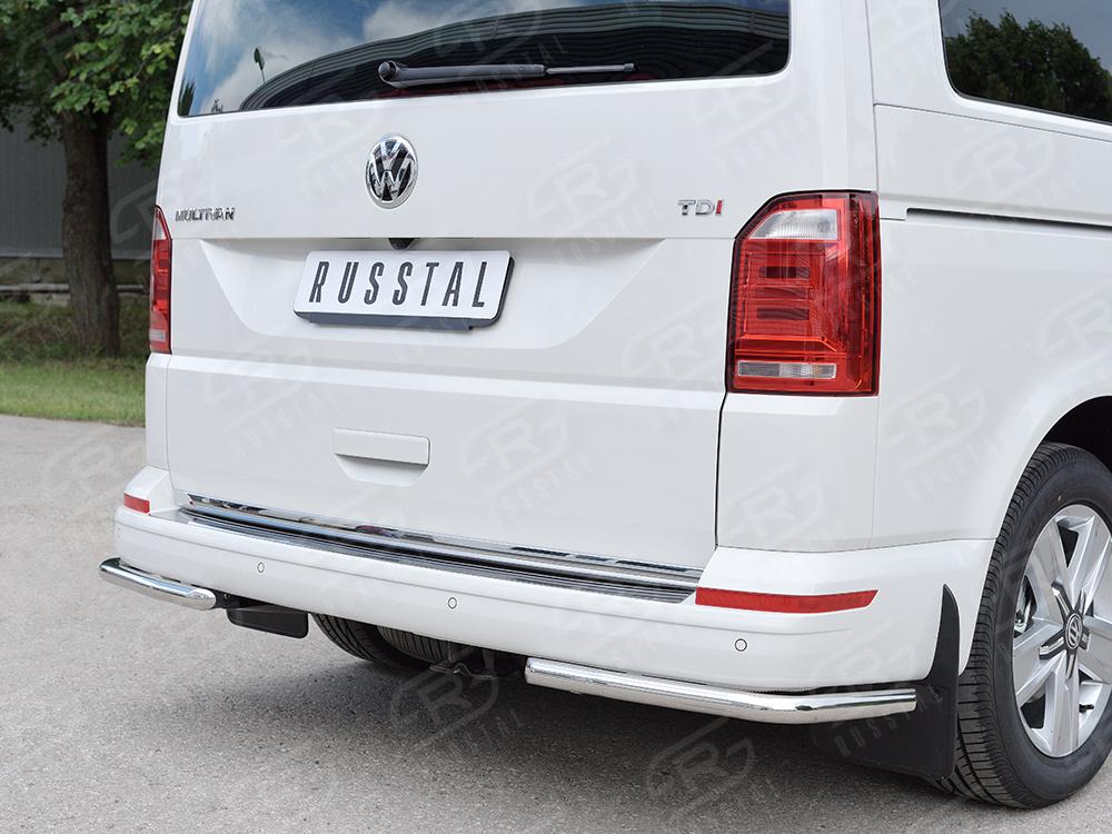Защита заднего бампера на Volkswagen Caravelle/Multivan/Transporter фото 70