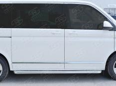Пороги и боковые трубы на Volkswagen Caravelle/Multivan/Transporter фото 6