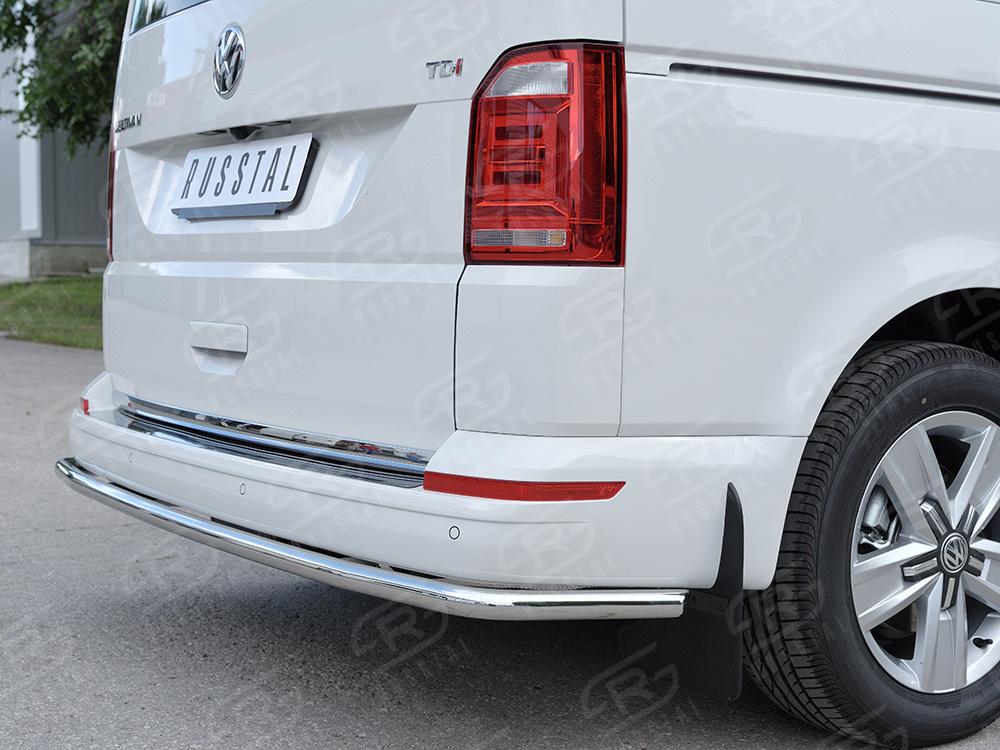 Защита заднего бампера на Volkswagen Caravelle/Multivan/Transporter фото 72