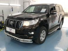 Защита переднего бампера на Toyota Land Cruiser Prado 150 фото 25