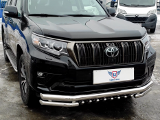 Защита переднего бампера на Toyota Land Cruiser Prado 150 фото 18