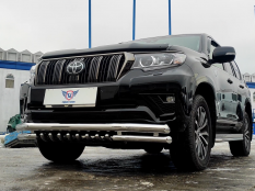Защита переднего бампера на Toyota Land Cruiser Prado 150 фото 19