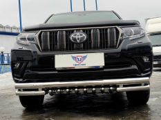 Защита переднего бампера на Toyota Land Cruiser Prado 150 фото 20
