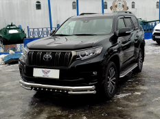 Защита переднего бампера на Toyota Land Cruiser Prado 150 фото 21