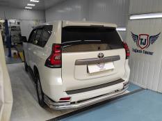 Защита заднего бампера на Toyota Land Cruiser Prado 150 фото 51