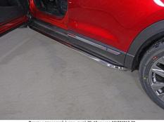 Пороги и боковые трубы на Mazda CX 9 фото 5