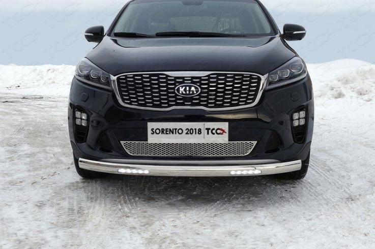 Защита переднего бампера на Kia Sorento Prime фото 1
