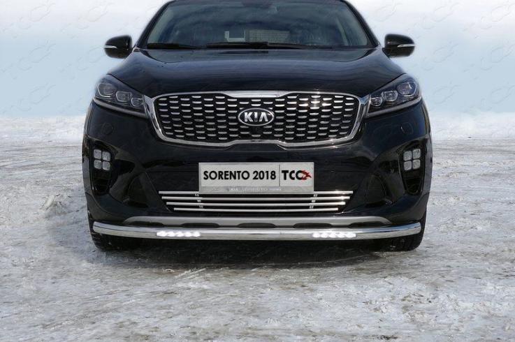 Защита переднего бампера на Kia Sorento Prime фото 1
