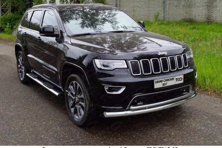 Защита переднего бампера на Jeep Grand Cherokee фото 1