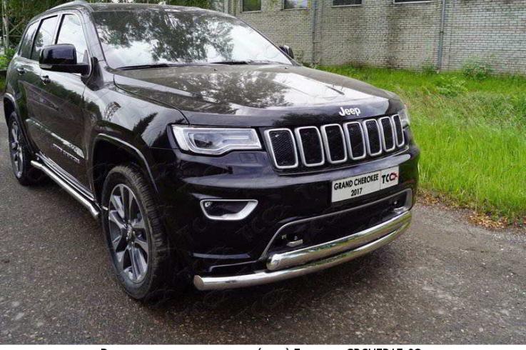 Защита переднего бампера на Jeep Grand Cherokee фото 1