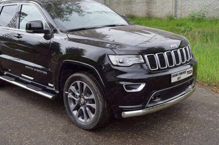 Защита переднего бампера на Jeep Grand Cherokee фото 1