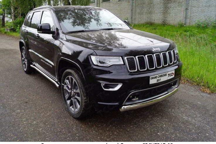 Защита переднего бампера на Jeep Grand Cherokee фото 1