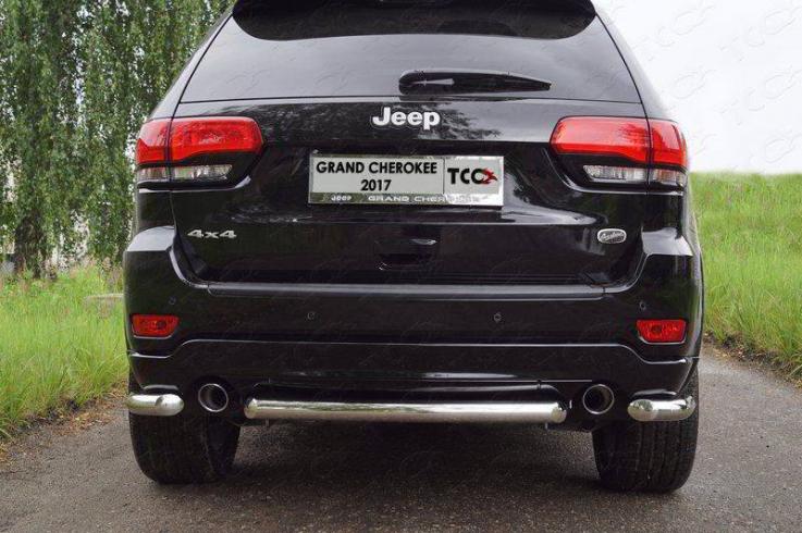 Защита заднего бампера на Jeep Grand Cherokee фото 1