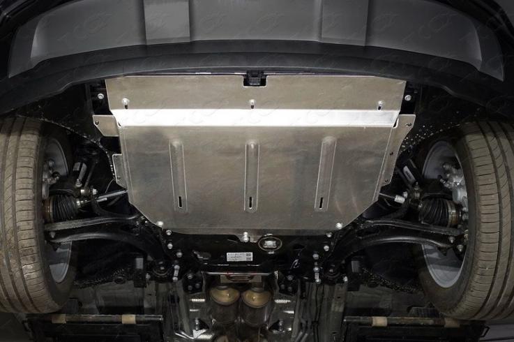 Защита картера двигателя и КПП на Volkswagen Teramont фото 1