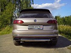 Защита заднего бампера на Volkswagen Touareg фото 3