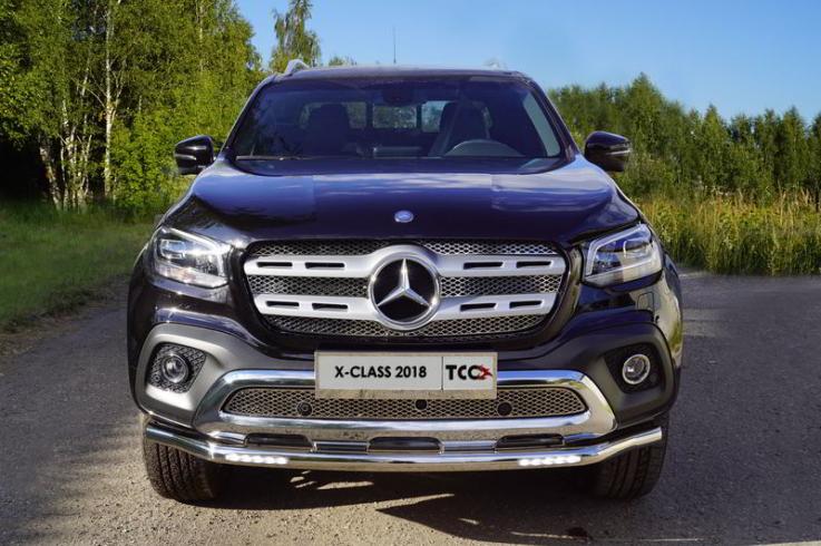 Защита переднего бампера на Mercedes-Benz X-Class фото 1