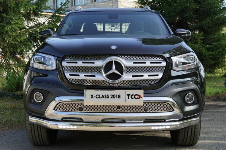 Защита переднего бампера на Mercedes-Benz X-Class фото 1
