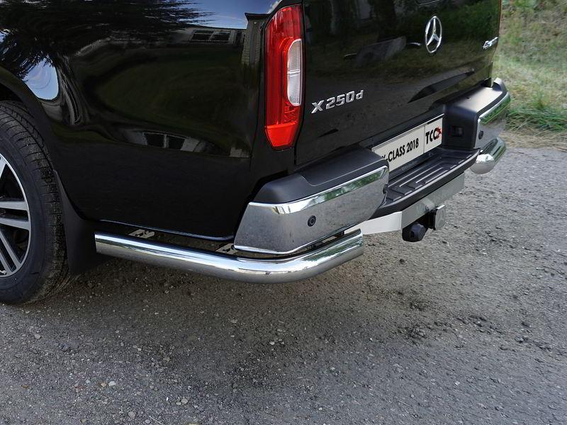 Защита заднего бампера на Mercedes-Benz X-Class фото 22