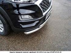 Защита переднего бампера на Hyundai Tucson фото 5