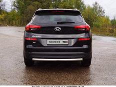 Защита заднего бампера на Hyundai Tucson фото 4