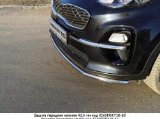 Защита переднего бампера на Kia Sportage  фото 3