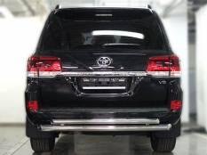 Защита заднего бампера на Toyota Land Cruiser 200 Executive фото 3