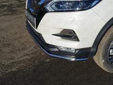 Защита переднего бампера на Nissan Qashqai фото 5