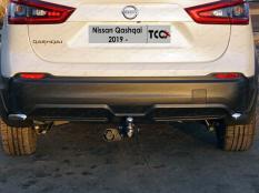 Защита заднего бампера на Nissan Qashqai фото 3