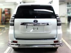 Защита заднего бампера на Toyota Land Cruiser Prado 150 Style фото 3