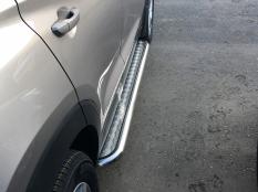 Пороги и боковые трубы на Hyundai Tucson фото 6