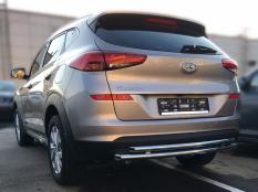 Защита заднего бампера на Hyundai Tucson фото 4
