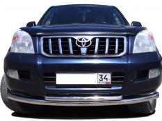 Защита переднего бампера на Toyota Land Cruiser Prado 120 фото 3