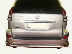 Защита заднего бампера на Toyota Land Cruiser Prado 120 фото 3