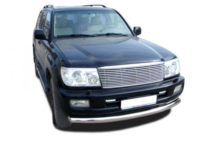 Защита переднего бампера на Toyota Land Cruiser 100 фото 1