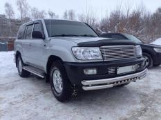Защита переднего бампера на Toyota Land Cruiser 100 фото 3