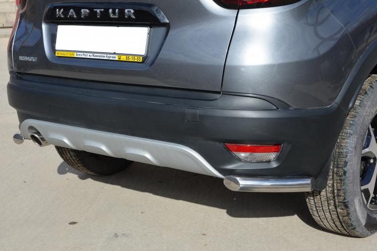 Защита заднего бампера на Renault Kaptur фото 1