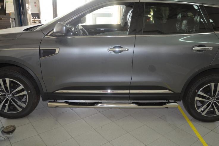 Пороги и боковые трубы на Renault Koleos фото 1