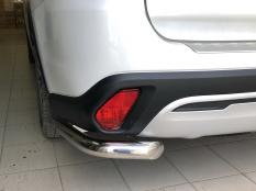 Защита заднего бампера на Mitsubishi Outlander фото 3