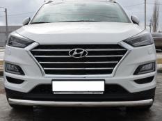Защита переднего бампера на Hyundai Tucson фото 3