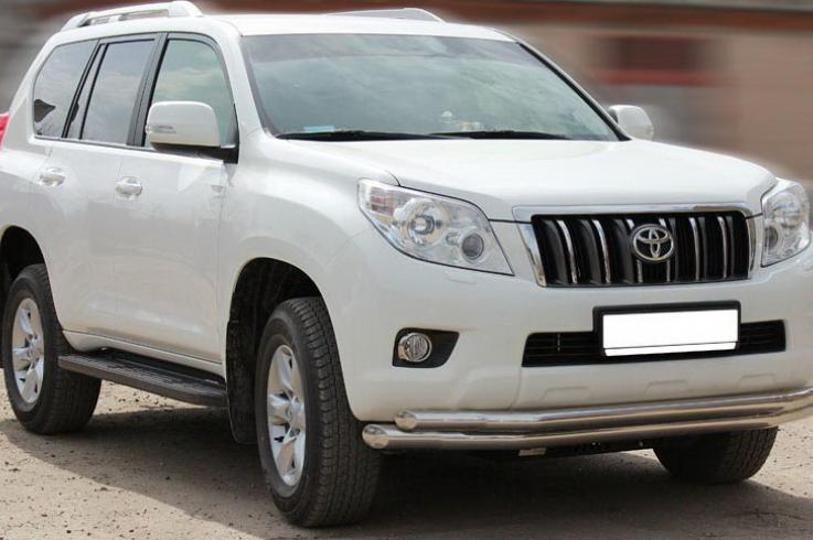Защита переднего бампера на Toyota Land Cruiser Prado 150 фото 1