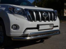 Защита переднего бампера на Toyota Land Cruiser Prado 150 фото 3