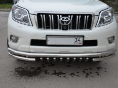 Защита переднего бампера на Toyota Land Cruiser Prado 150 фото 4