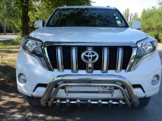Защита переднего бампера на Toyota Land Cruiser Prado 150 фото 3