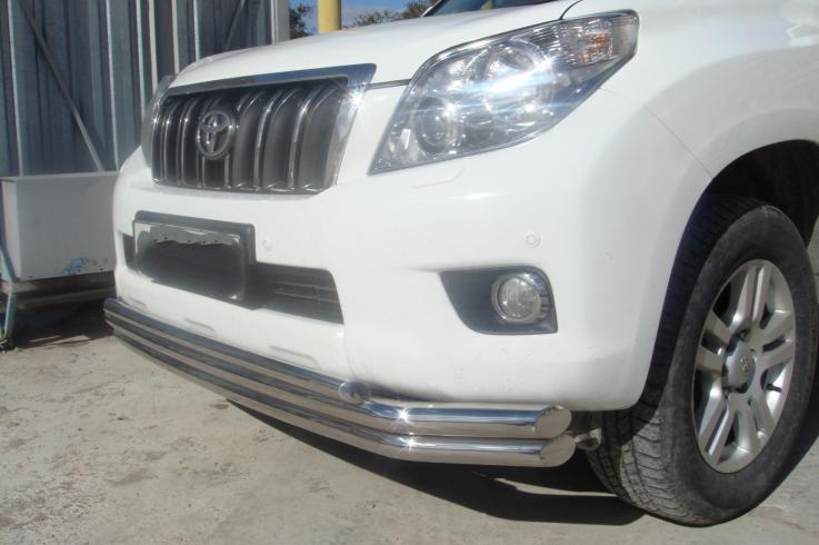 Защита переднего бампера на Toyota Land Cruiser Prado 150 фото 1