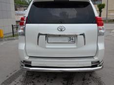 Защита заднего бампера на Toyota Land Cruiser Prado 150 фото 3