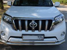 Защита переднего бампера на Toyota Land Cruiser Prado 150 фото 3