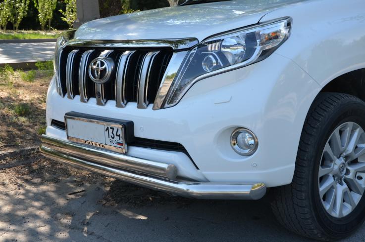 Защита переднего бампера на Toyota Land Cruiser Prado 150 фото 1
