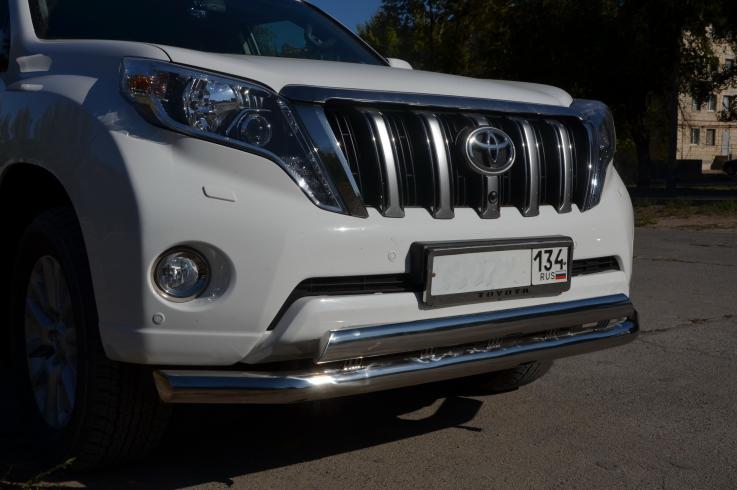 Защита переднего бампера на Toyota Land Cruiser Prado 150 фото 1
