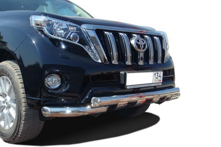 Защита переднего бампера на Toyota Land Cruiser Prado 150 фото 1